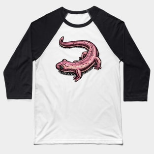 Red Salamander Baseball T-Shirt